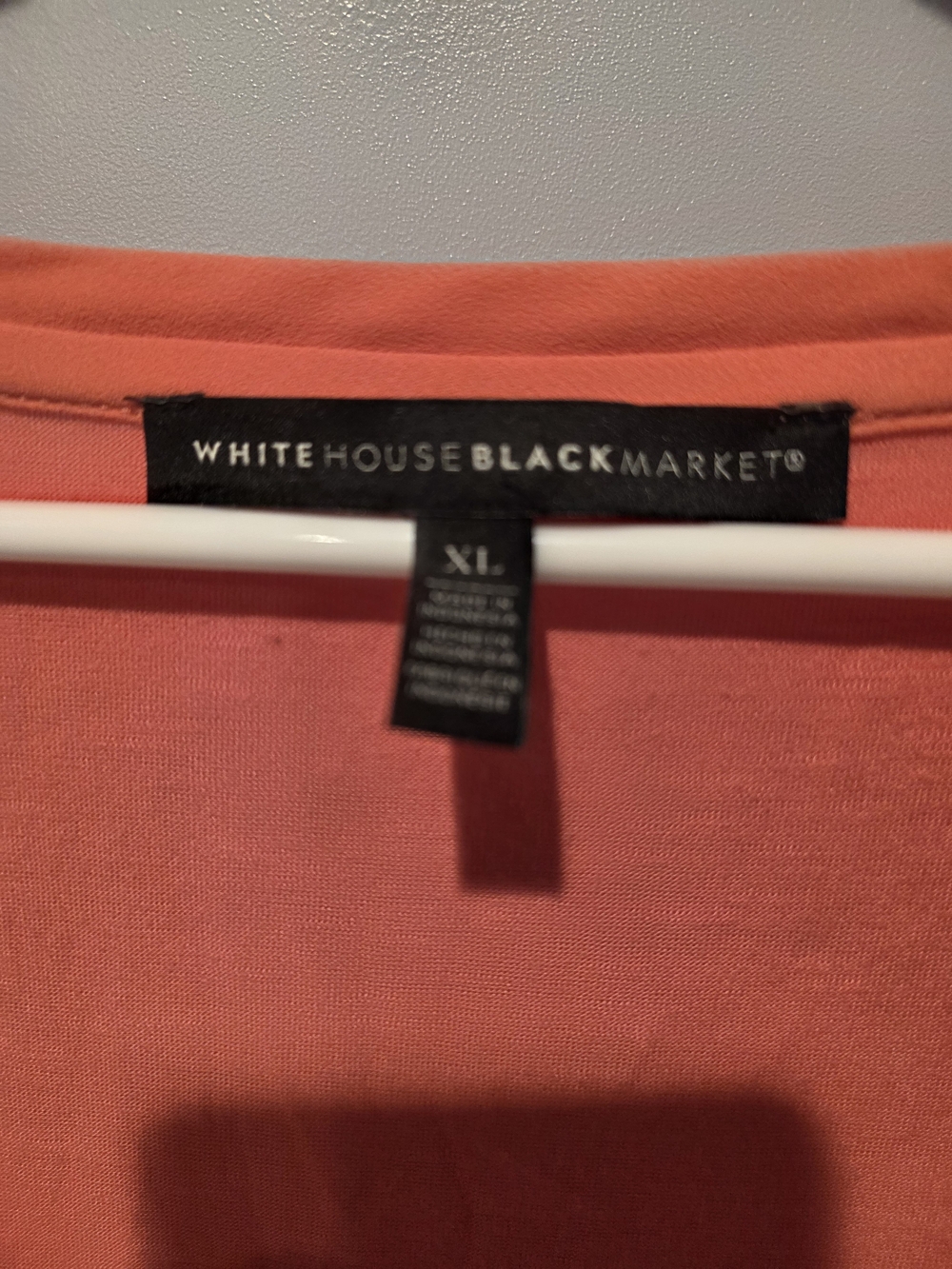 Lot Of 2 White House Black Market Coral And Peach Short Sleeve Women's Tees